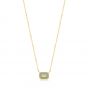 Ania Haie Sage Enamel Emblem Gold Necklace N028-02G-G