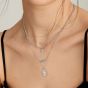 Ania Haie Rope T-Bar Necklace - Silver - N036-01H