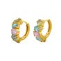 Shyla Nila Hoop Earrings - Multicolour