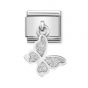 Nomination Classic Glitter Enamel Butterfly Drop Charm