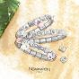 Nomination Classic Silver and Pink Stones Oval Charm