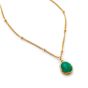 Sarah Alexander Nubia Gemstone Necklace with Green Onyx