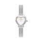 Olivia Burton Meant To Bee Mini Dial Heart Mother Of Pearl Silver Mesh Watch OB16MC74
