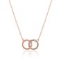 Olivia Burton Classic Bejewelled Interlink Necklace Rose Gold OBJ16ENN60