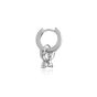 Olivia Burton Sparkle Butterfly Marquise Huggie Hoops Silver OBJAME303