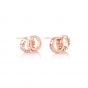 Olivia Burton Bejewelled Interlink Rose Gold Earrings OBJCOE75