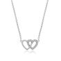 Olivia Burton Classic Heart Bracelet and Necklace Gift Set Silver OBJGSET69