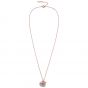 Olivia Burton You Have My Heart Necklace - Grey and Rose Gold OBJLHN17