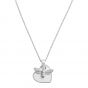 Olivia Burton You Have My Heart Necklace White and Silver OBJLHN18