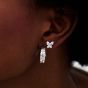 Olivia Burton Sparkle Butterfly Marquise Butterfly Studs Silver OBJMBE14