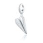 Lily Charmed Paper Plane Charm Silver - item number CSP