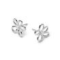 Daisy Bow Stud Earrings  - Silver BPE01_SLV