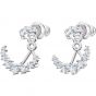 Swarovski Penelope Cruz Moonsun Earrings, White, Rhodium Plating 5508832
