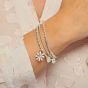 Annie Haak Mini Orchid Silver Charm Bracelet - Daisy