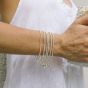 Annie Haak Santeenie Silver Charm Bracelet - Pink Heart B1011-17