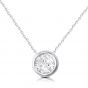 Brown & Newirth Round brilliant rub over diamond pendant