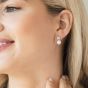 Ivory & Co Portland Solitaire Crystal Pearl Earrings - PortlandEarrings