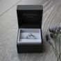 Princess Cut Diamond Engagement Ring with Grain Set Shoulders