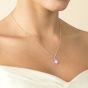 Ivory & Co Rapture Crystal Oval Cut Pendant