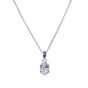 Ivory & Co Rapture Crystal Oval Cut Pendant
