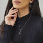 Clogau Ripples Double Hoop White Topaz Pendant 3SRPP0206