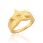 Shyla Roka Crystal and Gold Ring