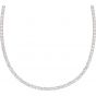 Swarovski Tennis Deluxe All-Around Necklace, White, Rose Gold Plating 5494607
