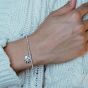 Annie Haak Santeenie Silver Charm Bracelet - Pink Twilight Star
