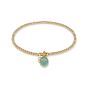 Annie Haak Santeenie Gold Plated Charm Bracelet - Turquoise Silhouette Angel