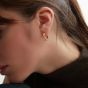 Shyla London Indent Pearl Huggie Earrings