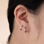 Scream Pretty Teardrop Single Flat Back Earring - Silver