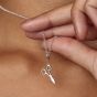 Lily Charmed Scissors Charm Silver
