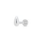Scream Pretty Teardrop Single Flat Back Earring - Silver