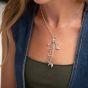 Lily Charmed Cowboy Boot Charm Silver