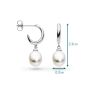 Kit Heath Pebble Pearl Droplet Hoop Earrings - 50183FP