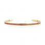Sif Jakobs Valiano Bangle, gold with red zirconia 