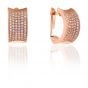Sif Jakobs Dinami Earrings - Rose Gold with White Zirconia