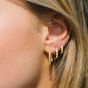 Sif Jakobs Ellera Piccolo Earrings - Gold and White Zirconia - SJ-E1066-CZYG