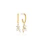 Sif Jakobs Adria Tre Creolo Earrings - Gold with Pearl and White Zirconia