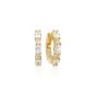 Sif Jakobs Ellera Ovale Medio Earrings 18k Gold Plated with White Zirconia - SJ-E2412-CZ-YG