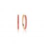 Sif Jakobs Ellera Grande Earrings, gold with red zirconia SJ-E2869-RED(YG)