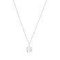 Sif Jakobs Ellisse Carezza Silver Necklace with White Zirconia - SJ-N2353-CZ