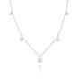 Sif Jakobs Belluno Necklace - Silver with White Zirconia