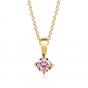 Sif Jakobs Princess Piccolo Round Pendant - Gold and Pink