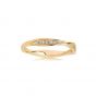 Sif Jakobs Cetera - 18k Gold Plated with White Zirconia - Size 56 -SJ-R3010-CZ-YG