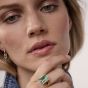 Sif Jakobs Roccanova Altro Grande Ring - Gold with Turquoise and Pink Zirconia - SJ-R42267-TQPK-58