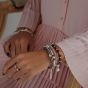 Annie Haak Smokey Quartz and Silver Knot Bracelet