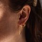 IX Rope Hoop Earrings - Gold DMB0327GD