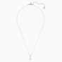 Swarovski Solitaire Pendant, White, Rhodium Plating 5472635