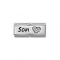 Nomination Classic Double Link Son Charm - Silver - 330731/03